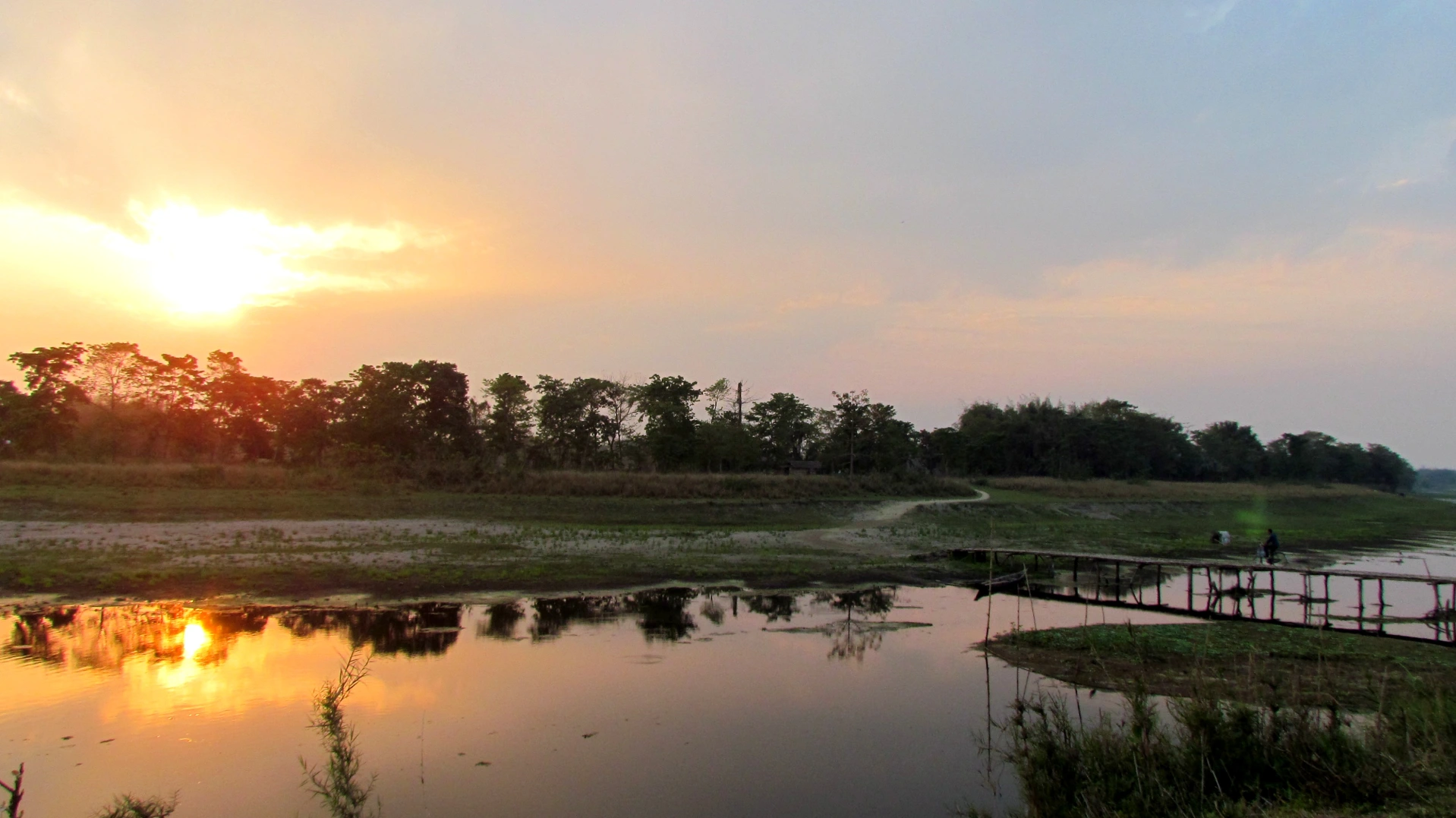 majauli sunrise